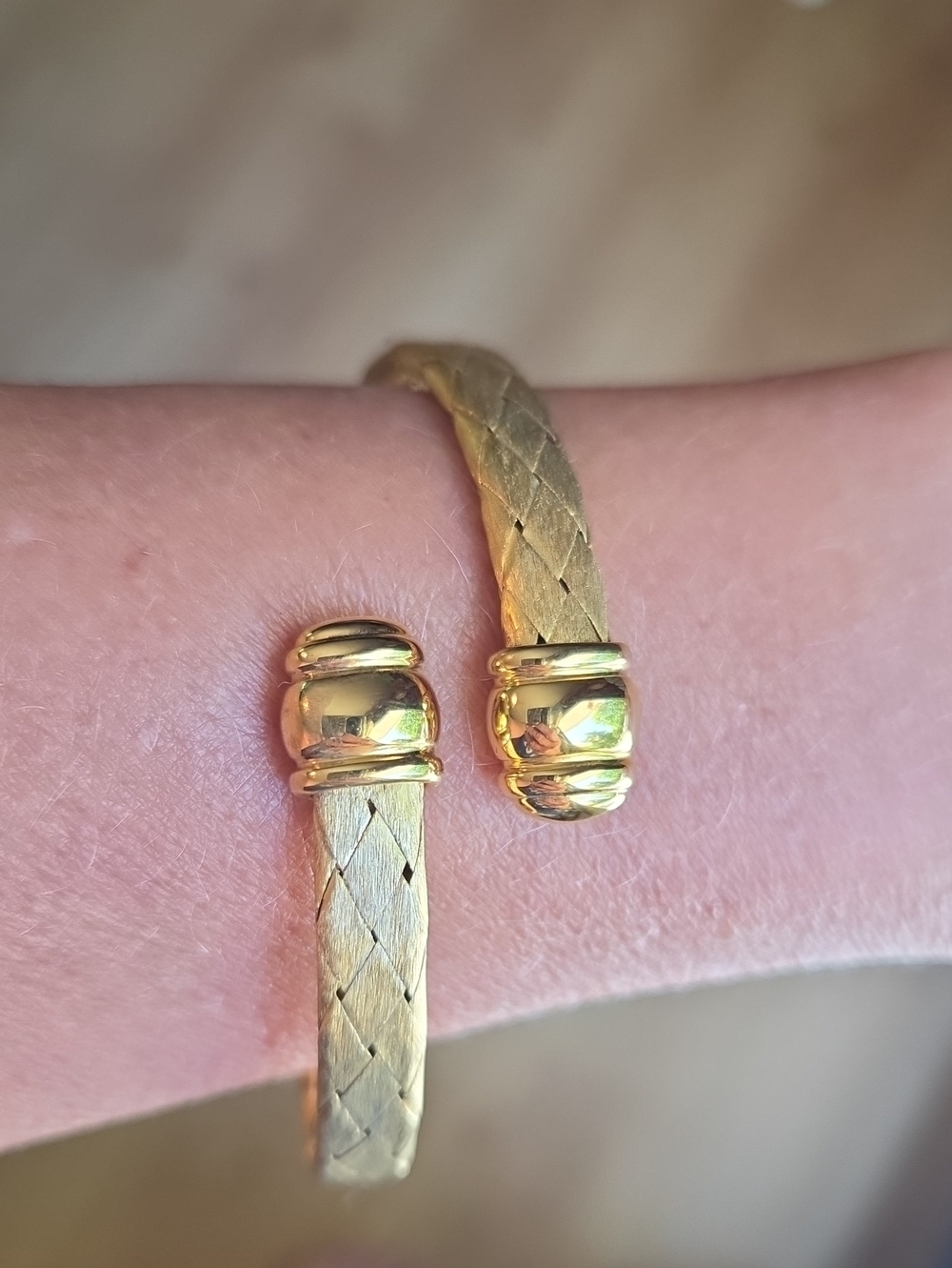 Veronese Mesh Cuff Bracelet
